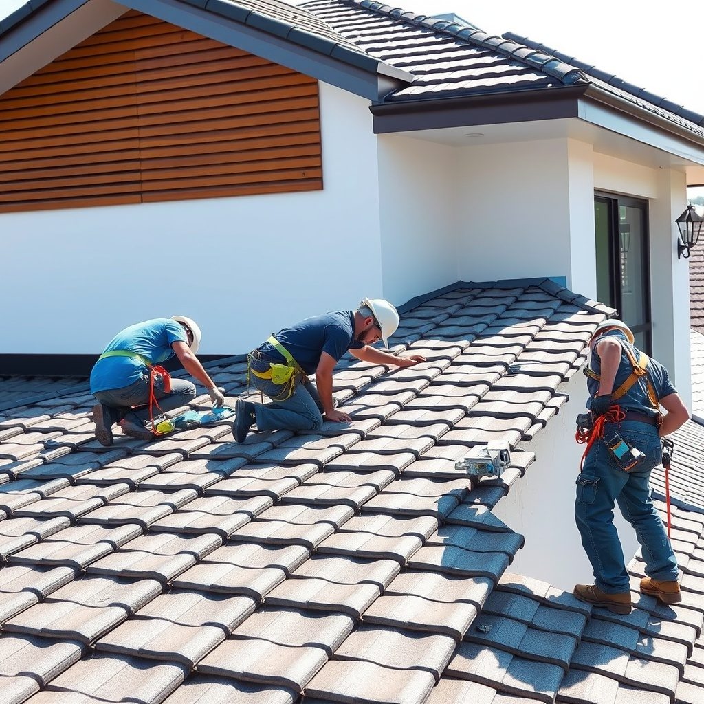 Roof installation process